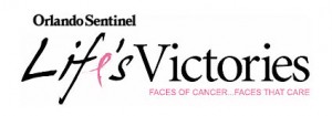 logo - orlando sentinel life's victories - faces of cancer... faces that care