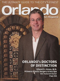 Orlando magazine doctors of distinction featuring Dr. Gross