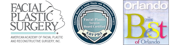 Facial plastic surgery credentialing logos