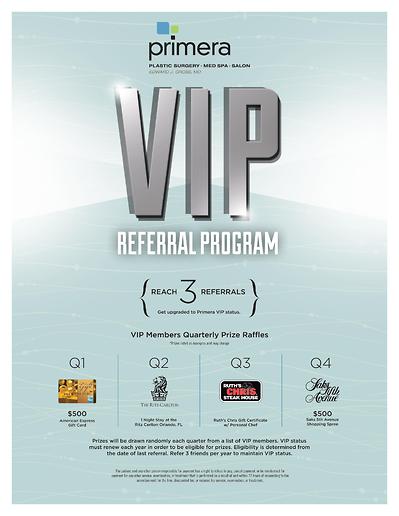 primera flyer - vip referral program