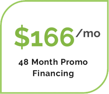 $166 per month with 48 month promo financing