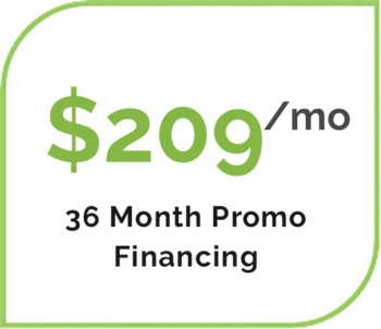 $209 per month with 36 month promo financing